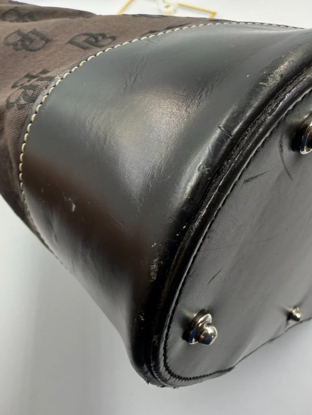 Vintage Dooney & Bourke Signature Black Hobo Bag